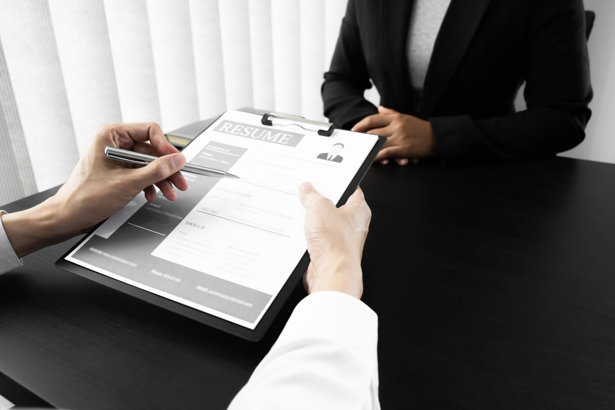 Job Interview with Resume 
